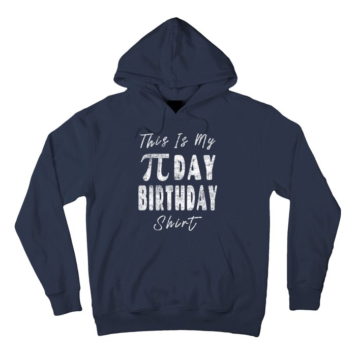 Retro This Is My Pi Day Birthday Shirt Pi Symbol 3 14 Hoodie