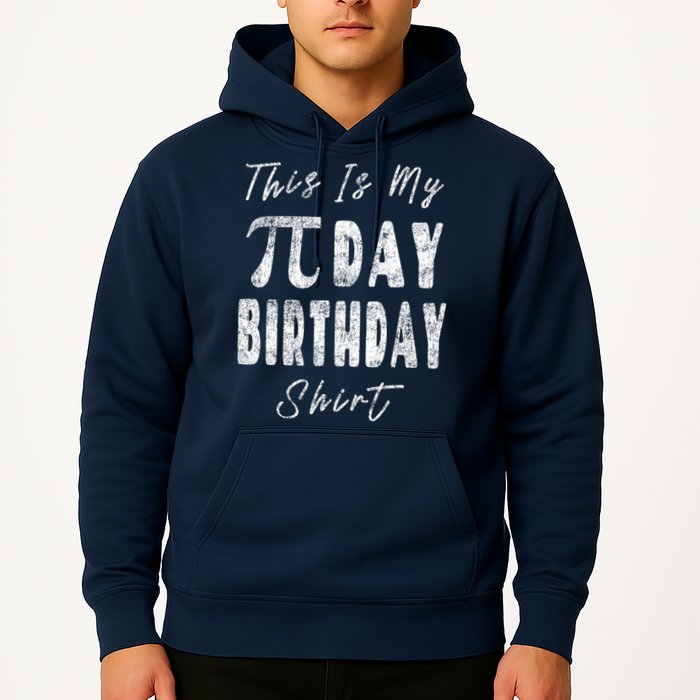 Retro This Is My Pi Day Birthday Shirt Pi Symbol 3 14 Hoodie