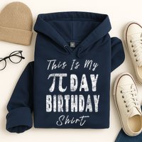 Retro This Is My Pi Day Birthday Shirt Pi Symbol 3 14 Hoodie