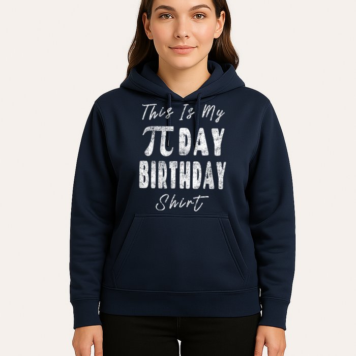 Retro This Is My Pi Day Birthday Shirt Pi Symbol 3 14 Hoodie