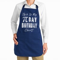 Retro This Is My Pi Day Birthday Shirt Pi Symbol 3 14 Apron
