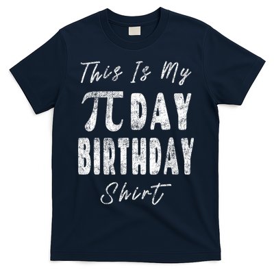 Retro This Is My Pi Day Birthday Shirt Pi Symbol 3 14 T-Shirt