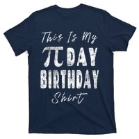 Retro This Is My Pi Day Birthday Shirt Pi Symbol 3 14 T-Shirt