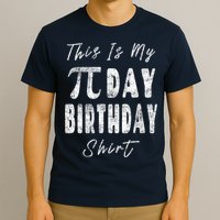 Retro This Is My Pi Day Birthday Shirt Pi Symbol 3 14 T-Shirt