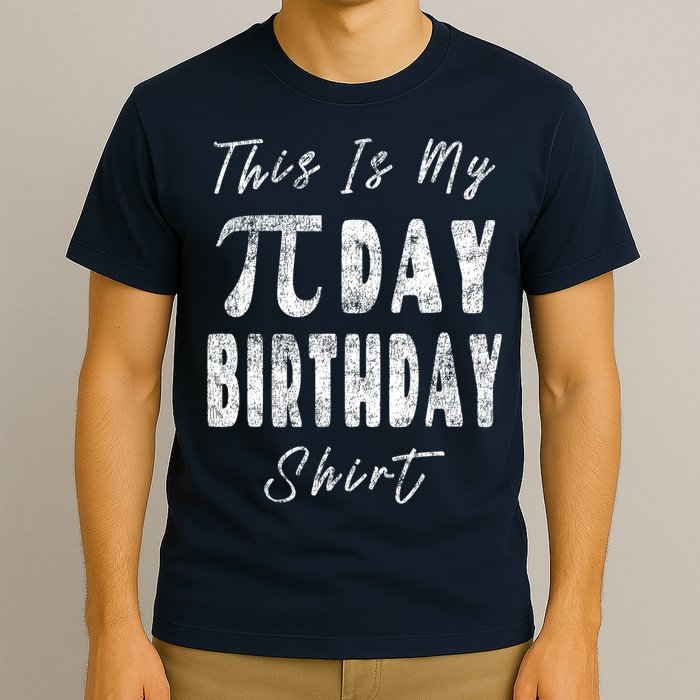 Retro This Is My Pi Day Birthday Shirt Pi Symbol 3 14 T-Shirt
