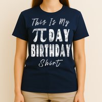 Retro This Is My Pi Day Birthday Shirt Pi Symbol 3 14 T-Shirt