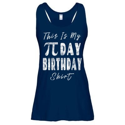 Retro This Is My Pi Day Birthday Shirt Pi Symbol 3 14 Ladies Essential Flowy Tank