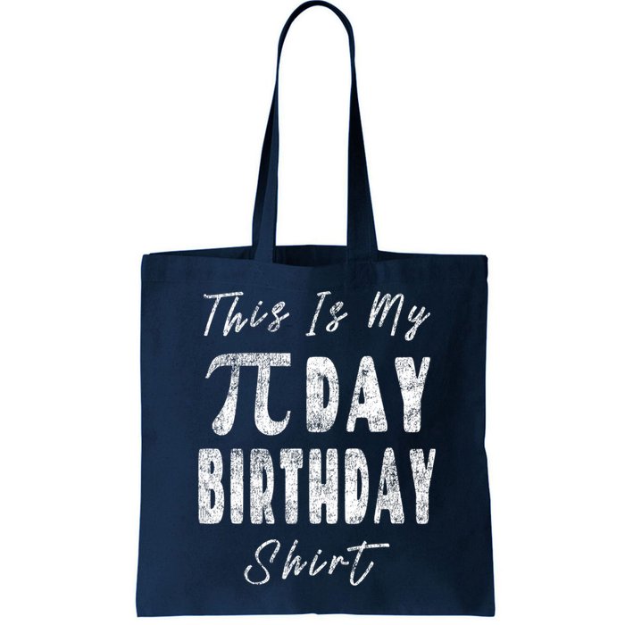 Retro This Is My Pi Day Birthday Shirt Pi Symbol 3 14 Bag