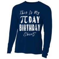 Retro This Is My Pi Day Birthday Shirt Pi Symbol 3 14 Cooling Performance Long Sleeve Crew