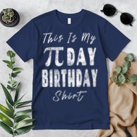 Retro This Is My Pi Day Birthday Shirt Pi Symbol 3 14 Premium T-Shirt