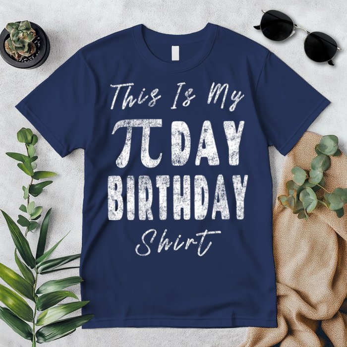 Retro This Is My Pi Day Birthday Shirt Pi Symbol 3 14 Premium T-Shirt