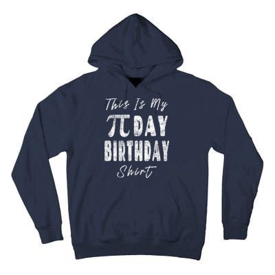 Retro This Is My Pi Day Birthday Shirt Pi Symbol 3 14 Tall Hoodie