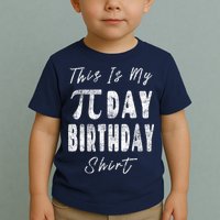 Retro This Is My Pi Day Birthday Shirt Pi Symbol 3 14 Toddler T-Shirt
