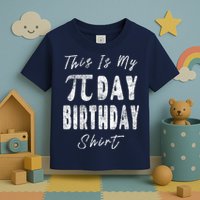 Retro This Is My Pi Day Birthday Shirt Pi Symbol 3 14 Toddler T-Shirt