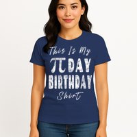 Retro This Is My Pi Day Birthday Shirt Pi Symbol 3 14 Womens T-Shirt