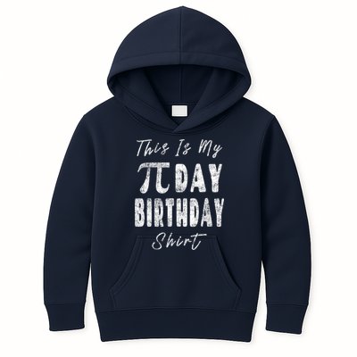 Retro This Is My Pi Day Birthday Shirt Pi Symbol 3 14 Kids Hoodie