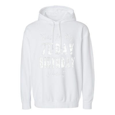 Retro This Is My Pi Day Birthday Shirt Pi Symbol 3 14 Garment-Dyed Fleece Hoodie