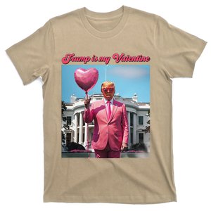 Retro Trump Is My Valentine Heart Funny Trump Valentines Day T-Shirt