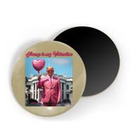 Retro Trump Is My Valentine Heart Funny Trump Valentines Day Magnet