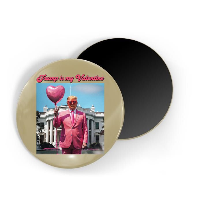 Retro Trump Is My Valentine Heart Funny Trump Valentines Day Magnet