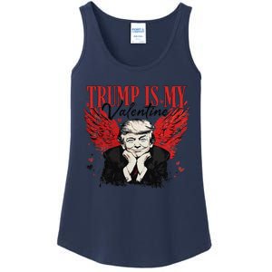 Retro Trump Is My Valentine Trump ValentineS Day Ladies Essential Tank