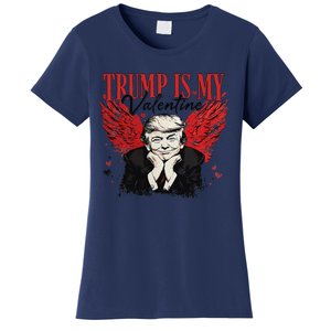 Retro Trump Is My Valentine Trump ValentineS Day Women's T-Shirt