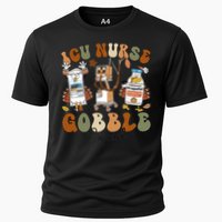Retro Thanksgiving Icu Nurse Gobble Squad Turkey Autumn Rn Gift Cooling Performance Crew T-Shirt