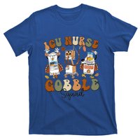 Retro Thanksgiving Icu Nurse Gobble Squad Turkey Autumn Rn Gift T-Shirt