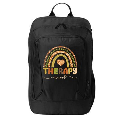 Rainbow Therapy Is Cool Mental Health Awareness City Backpack