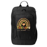 Rainbow Therapy Is Cool Mental Health Awareness City Backpack