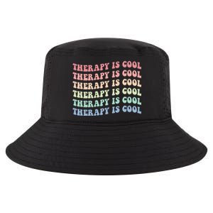 Retro Therapy Is Cool Funny Gift Cute Occupational Therapy Funny Gift Cool Comfort Performance Bucket Hat