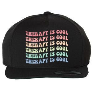 Retro Therapy Is Cool Funny Gift Cute Occupational Therapy Funny Gift Wool Snapback Cap