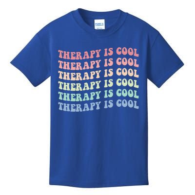 Retro Therapy Is Cool Funny Gift Cute Occupational Therapy Funny Gift Kids T-Shirt