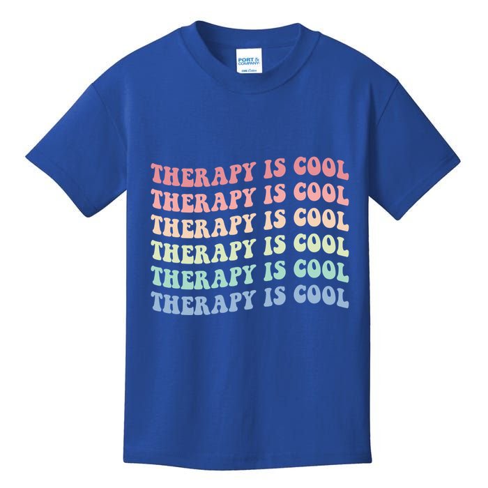 Retro Therapy Is Cool Funny Gift Cute Occupational Therapy Funny Gift Kids T-Shirt