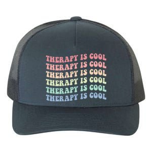 Retro Therapy Is Cool Funny Gift Cute Occupational Therapy Funny Gift Yupoong Adult 5-Panel Trucker Hat