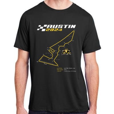 Race Track In Austin Formula Racing Circuits Sport Adult ChromaSoft Performance T-Shirt