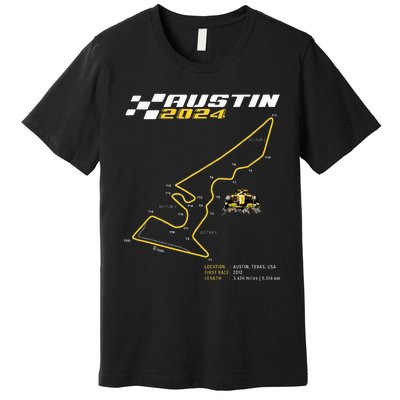 Race Track In Austin Formula Racing Circuits Sport Premium T-Shirt