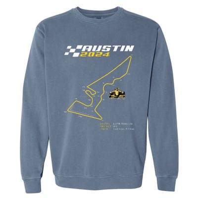 Race Track In Austin Formula Racing Circuits Sport Garment-Dyed Sweatshirt