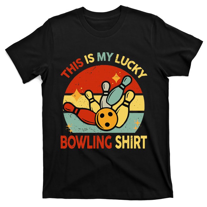 Retro This Is My Lucky Bowling T-Shirt