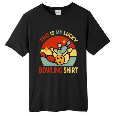 Retro This Is My Lucky Bowling Tall Fusion ChromaSoft Performance T-Shirt