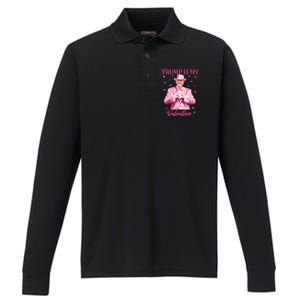 Retro Trump Is My Valentine Trump Valentines Day Gift Performance Long Sleeve Polo