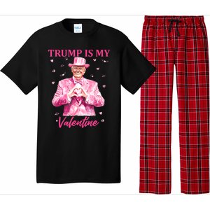 Retro Trump Is My Valentine Trump Valentines Day Gift Pajama Set