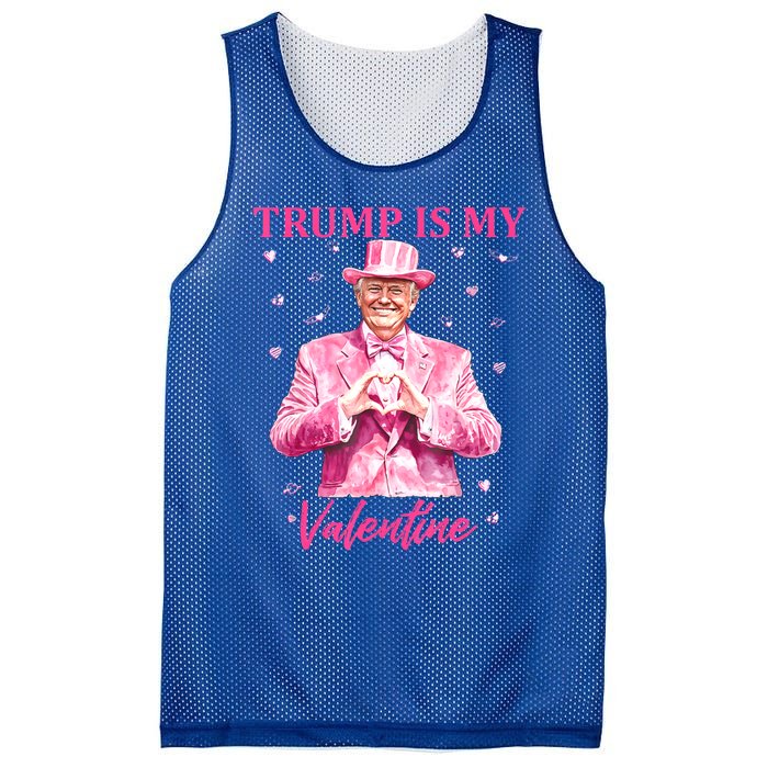 Retro Trump Is My Valentine Trump Valentines Day Gift Mesh Reversible Basketball Jersey Tank