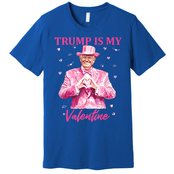 Retro Trump Is My Valentine Trump Valentines Day Gift Premium T-Shirt