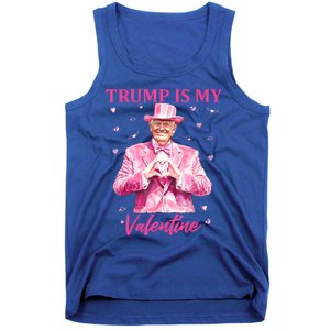 Retro Trump Is My Valentine Trump Valentines Day Gift Tank Top