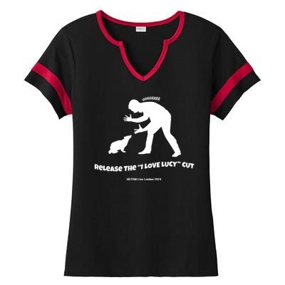 Release The I Love Lucy Cut Hdtgm London Ladies Halftime Notch Neck Tee