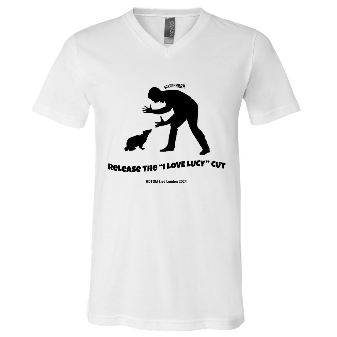 Release The I Love Lucy Cut Hdtgm London V-Neck T-Shirt