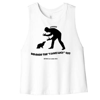 Release The I Love Lucy Cut Hdtgm London Women's Racerback Cropped Tank