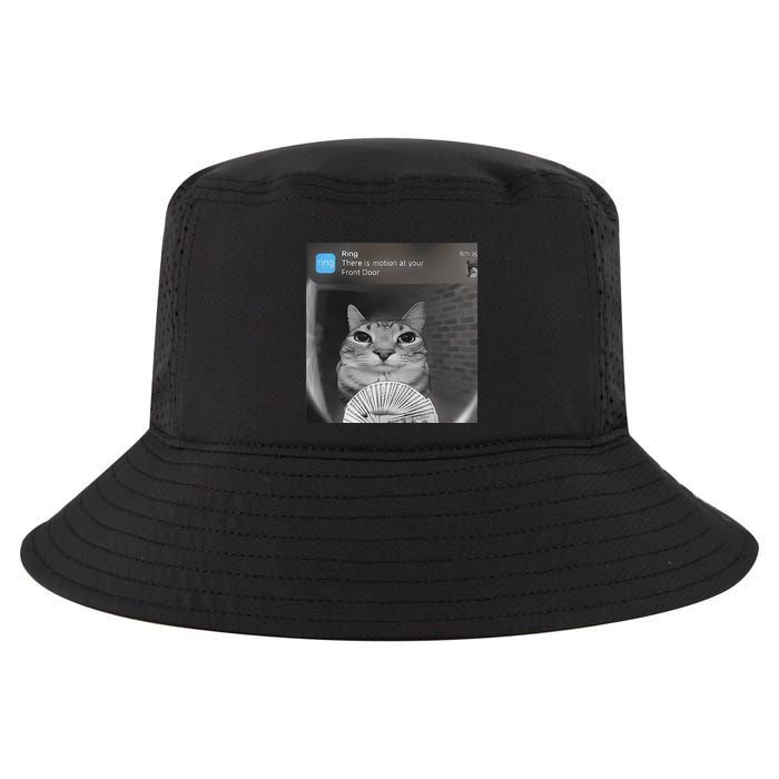 Ring There Is Motion At Your Front Door Funny Cool Comfort Performance Bucket Hat