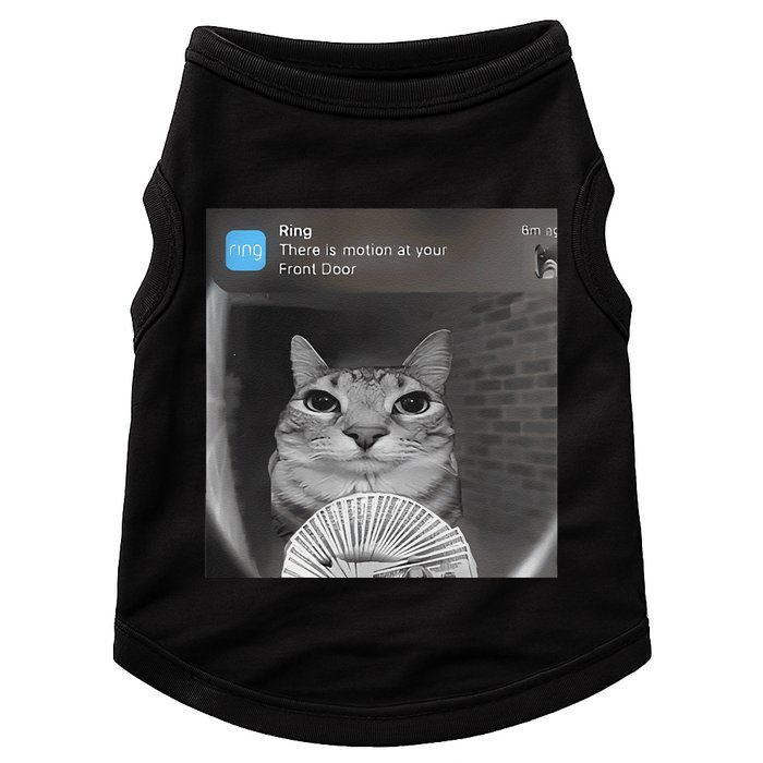 Ring There Is Motion At Your Front Door Funny Doggie Tank